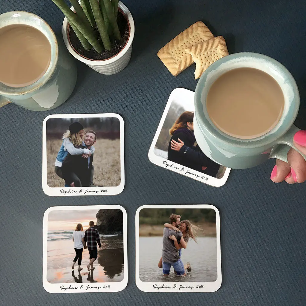 Bringing a touch of nostalgia to your home with retro looking photo coasters