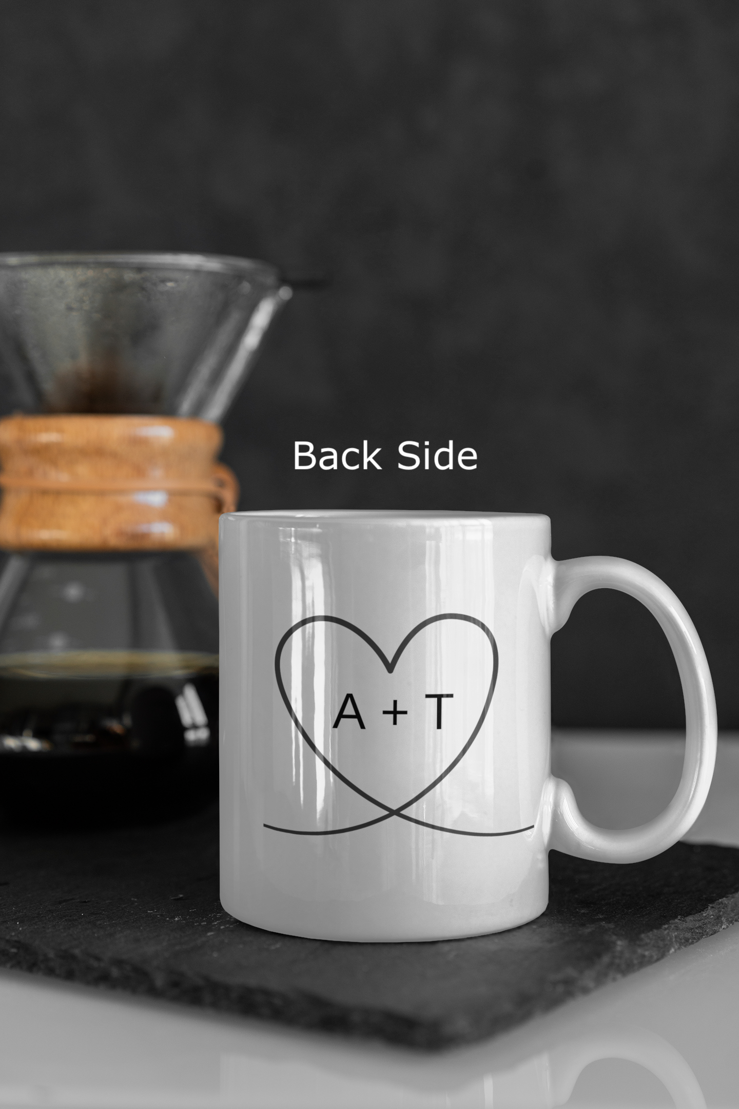 valentine coffee mugs for couple on the table