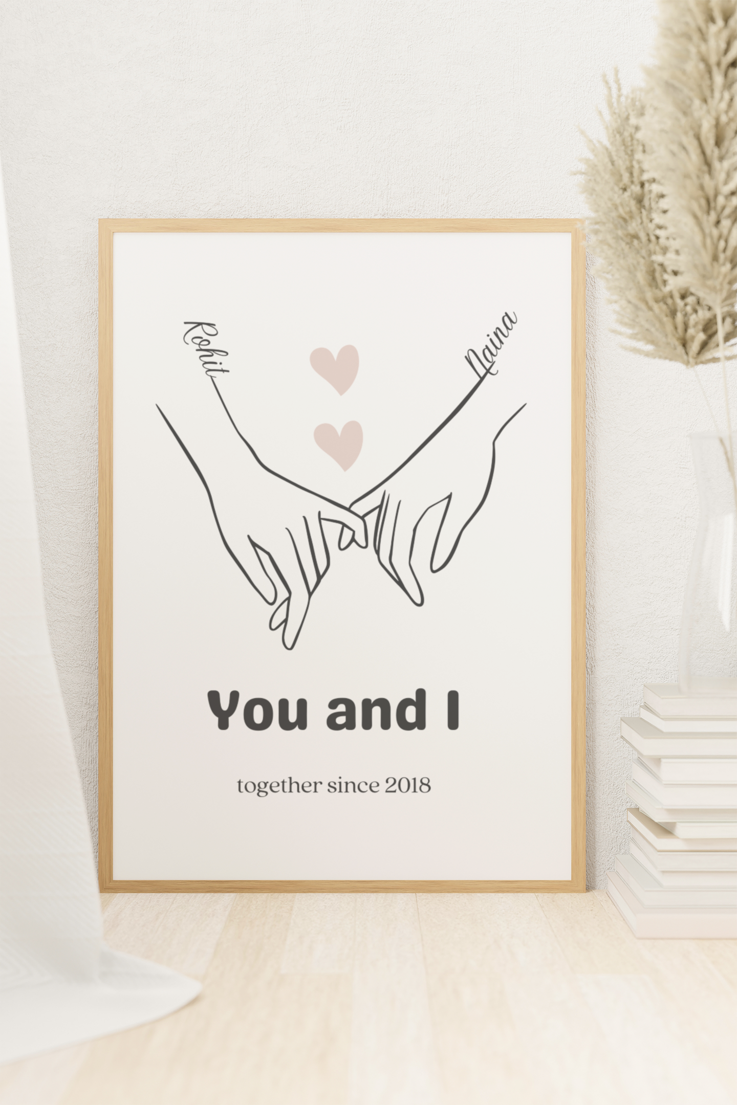 eal your love with a pinky promise and our cute and playful photo frame
