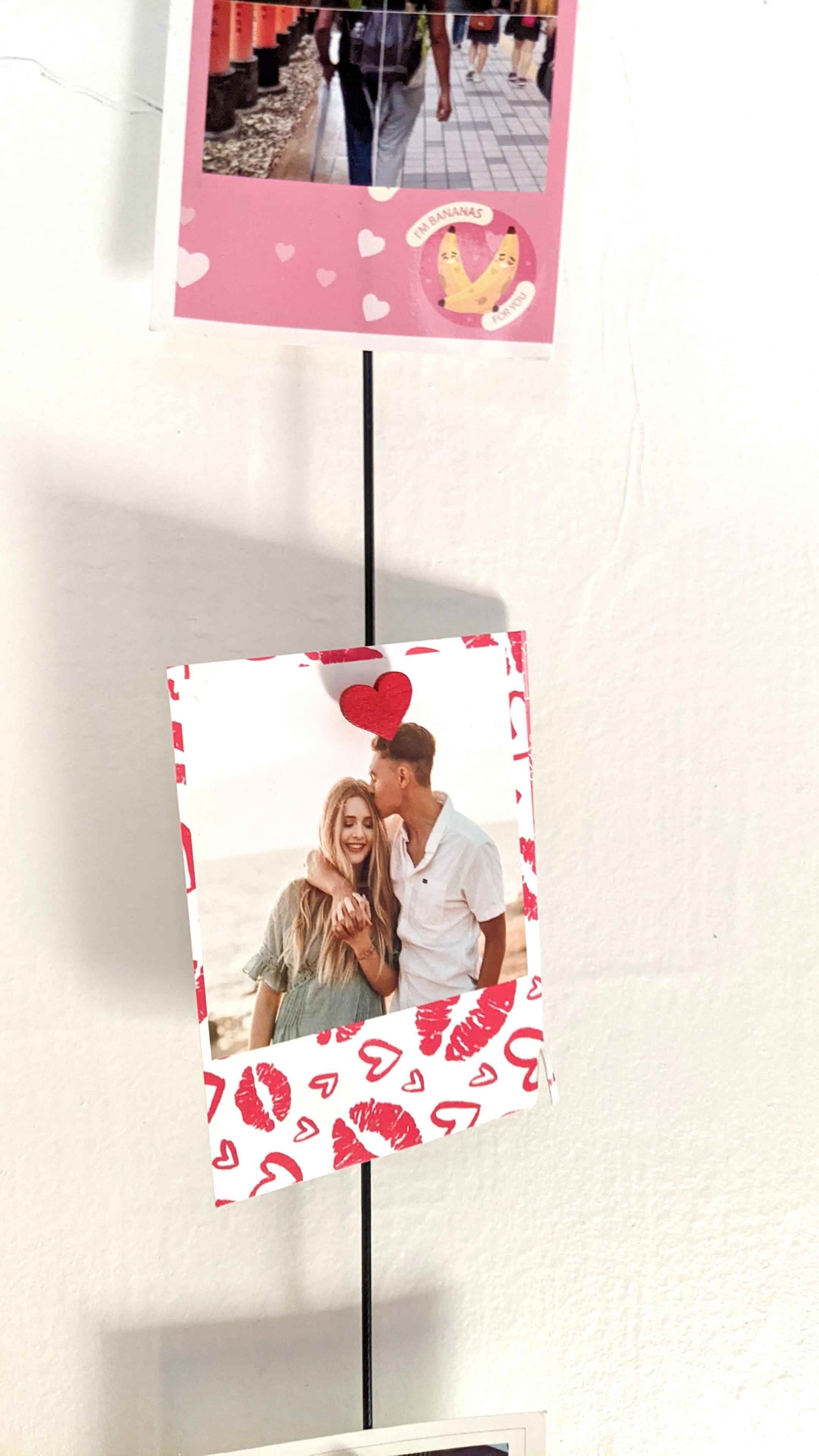 Magnetic photo rope perfect valentines decor